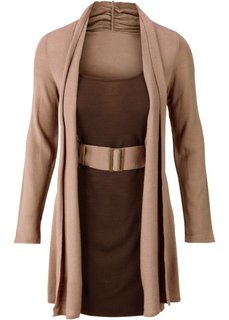 Платье (светло-коричневый/коричневый) Bonprix