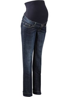 Мода для беременных: расклешенные джинсы (темно-синий «потертый») Bonprix