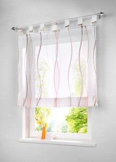 Римская штора, петли (кремовый/коричневый) Bonprix