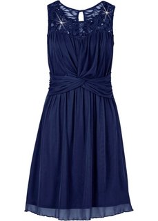 Шифоновое платье (темно-синий) Bonprix