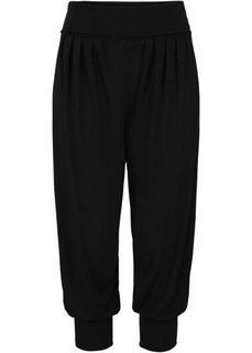 Брюки-саруэл для йоги (черный) Bonprix