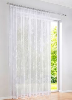 Гардина Майка (1 шт.), гофрированная тесьма (белый) Bonprix