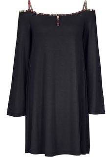 Трикотажное платье (черный) Bonprix