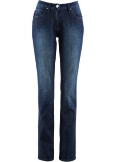 Джинсы-стретч (темно-синий «потертый») Bonprix