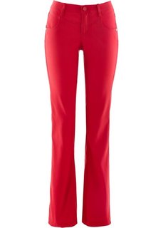Брюки bootcut из эластичного бенгалина (красный) Bonprix