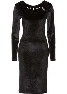 Велюровое платье (черный) Bonprix