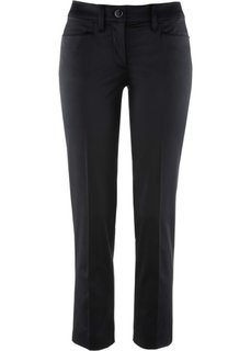 Сатиновые брюки длины 7/8 (черный) Bonprix