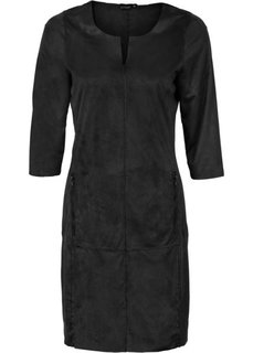 Платье из искусственной замши (черный) Bonprix