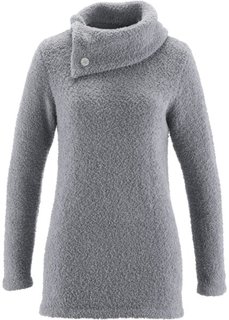 Пушистый пуловер (серый) Bonprix