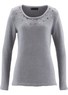 Пуловер (серый) Bonprix