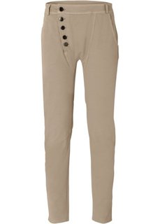 Хлопчатобумажные брюки-стретч (серо-коричневый) Bonprix