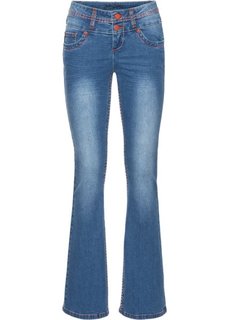 Расклешенные стрейтчевые джинсы, высокий рост (L) (нежно-голубой) Bonprix