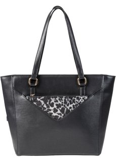 Сумка с отдельной небольшой сумочкой (черный/белый/цвет фуксии) Bonprix