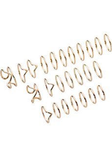 Набор колец (25 шт.) (золотистый) Bonprix