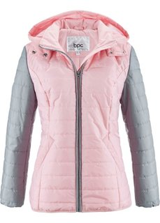 Двухцветная стеганая куртка (розовый) Bonprix