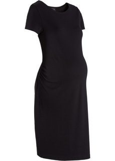Для будущих мам: платье из материала Punto di Roma (черный) Bonprix