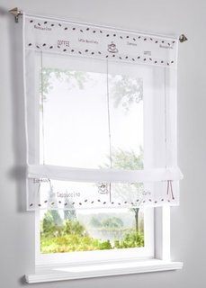 Римская штора Кофе (белый/коричневый) Bonprix