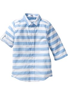 Рубашка в поперечную полоску (нежно-голубой/белый в полоску) Bonprix