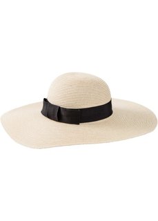 Шляпа с лентой (натуральный/черный) Bonprix