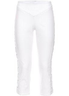 Брюки на шнуровке (белый) Bonprix