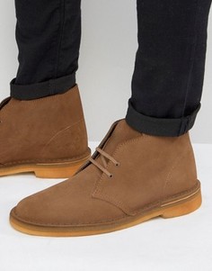 Замшевые дезерты Clarks Original - Коричневый