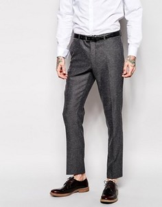 Брюки скинни из твида ASOS - Серый