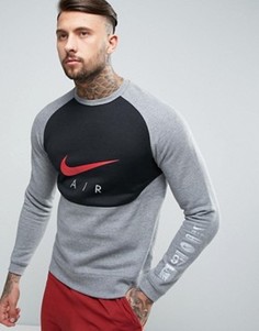 Серый свитшот с принтом Nike Air 832150-091 - Серый
