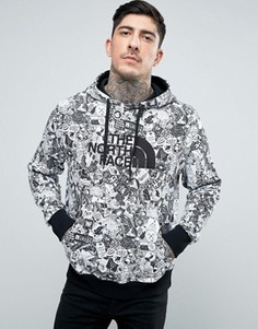 Белое худи с большим логотипом с принтом The North Face - Белый