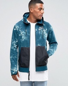 Синее худи на молнии Nike International 802367-346 - Синий