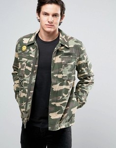 Куртка с нашивками в стиле милитари Jack &amp; Jones Originals - Зеленый