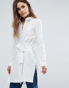 Длинная рубашка с завязками Vero Moda - Белый