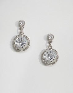 Серьги-подвески с отделкой из ограненного стекла ASOS Premium WEDDING - Прозрачный