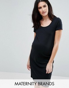 Платье с короткими рукавами Mamalicious - Черный Mama.Licious