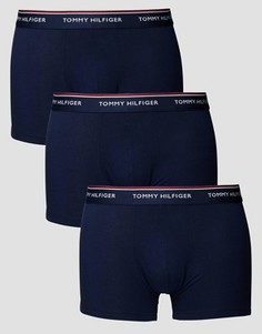 3 пары удлиненных стретчевых боксеров-брифов Tommy Hilfiger - Темно-синий