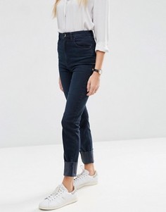 Темные джинсы в винтажном стиле с завышенной талией ASOS FARLEIGH - Синий