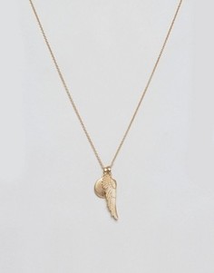Ожерелье с подвесками в виде крыльев Chained &amp; Able - Золотой