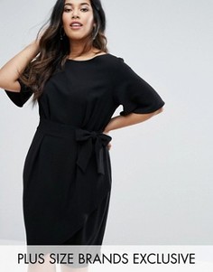 Платье с запахом Closet Plus - Черный