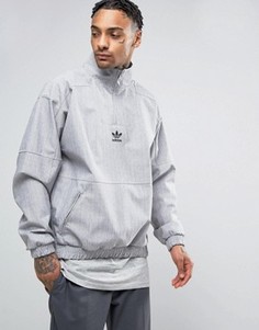 Серый свитшот с горловиной на молнии adidas Originals Paris Pack BK0529 - Серый
