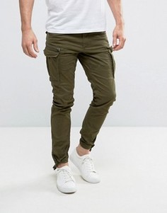 Брюки-карго слим Jack &amp; Jones Intelligence - Зеленый
