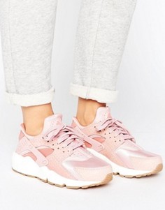 Розовые кроссовки Nike Air Huarache Run Premium - Розовый
