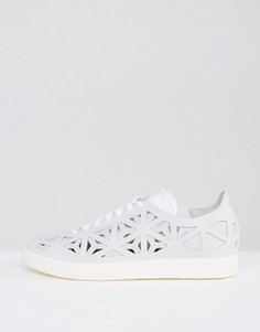 Белые кроссовки с вырезами adidas Originals Gazelle - Белый