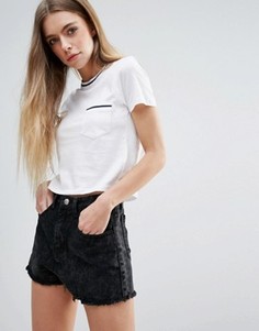 Укороченная футболка Brave Soul - Белый