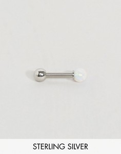 Серьги для пирсинга из хирургической стали ASOS - Серебряный