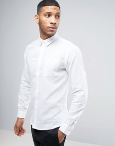 Рубашка с добавлением льна Casual Friday - Белый