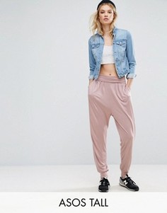 Трикотажные гаремные брюки ASOS TALL - Розовый