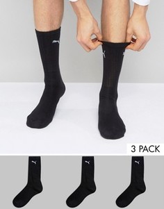 3 черных носков Puma 7312200 - Черный