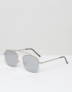 Квадратные солнцезащитные очки с зеркальными стеклами Spitfire - Серебряный