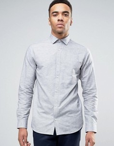 Фактурная узкая премиум-рубашка Jack &amp; Jones - Серый