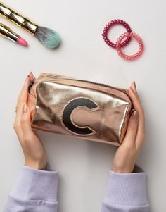 Косметичка с инициалом C New Look - Золотой