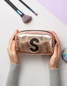 Косметичка с инициалом S New Look - Золотой